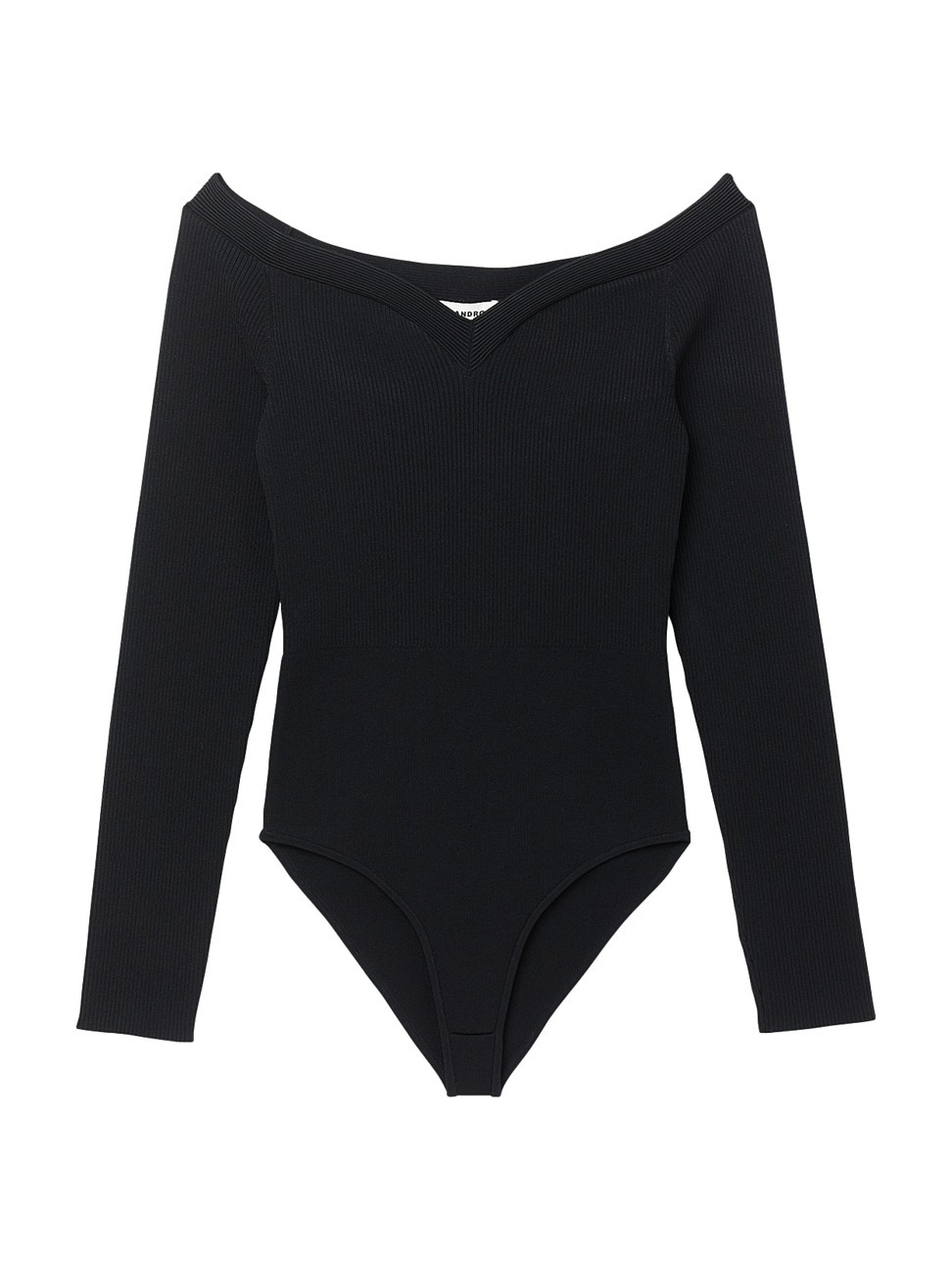 Women's Knit Bodysuit with Sweetheart Neck - Black - Size Large - Black - Size Large | Saks Fifth Avenue