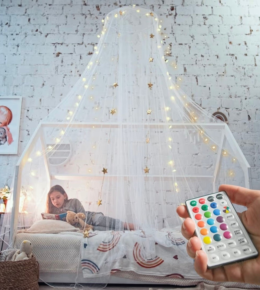 Canopy for above her 🎀 bed. 

#LTKHome #LTKKids #LTKmomlife