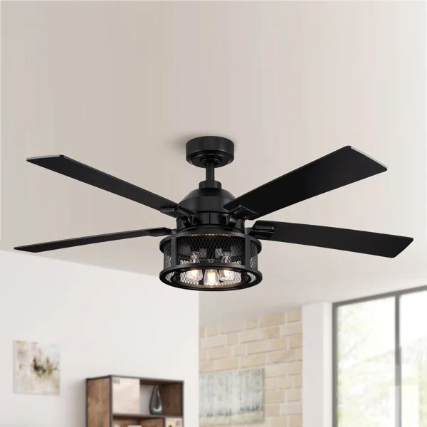 Rippeon 52'' Ceiling Fan with Light Kit | Wayfair North America