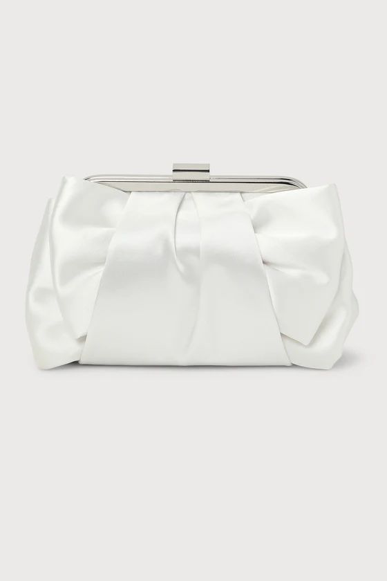 Something Special Ivory Satin Clutch | Lulus (US)