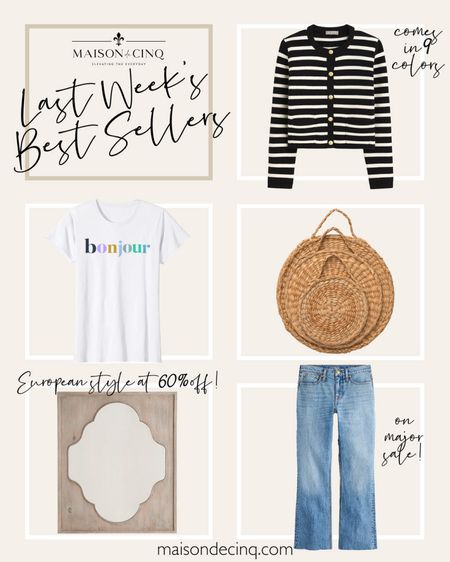Last week’s best sellers include a European-inspired mirror for 60% off, the perfect cropped jean on major sale, cutest lady sweater, and more!

#homedecor #frenchfarmhouse #europeanfarmhouse #springoutfit #workoutfit #straightlegjeans 

#LTKfindsunder50 #LTKhome #LTKover40