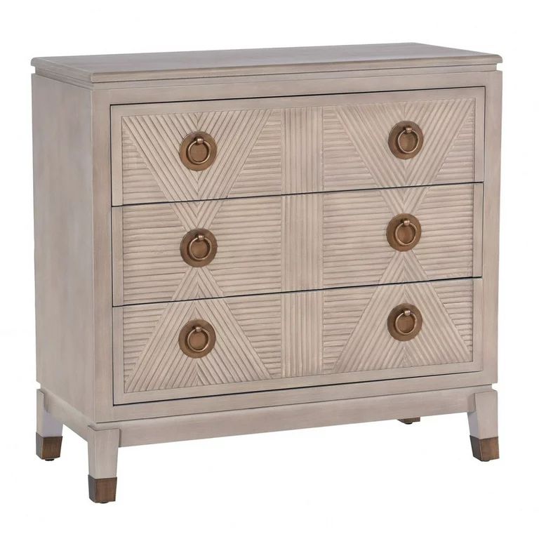 SF26466DS-Stylecraft Home Collection-Windsor - 3 Drawer Chest In Art Deco Style-34.06 Inches Tall... | Walmart (US)