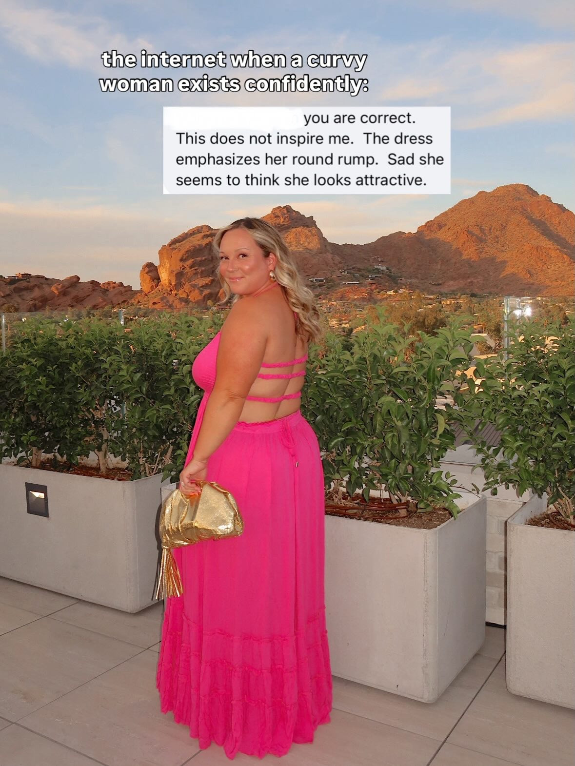 Sorry not sorry my round rump I was born with bothers you and I’m simply just existing. Very confidently. People pay for these types of curves, and you’re upset mine came into this world naturally. Baby sit down, this rump is doing its thing…holding my beer 🍺 I will remain unbothered! 🍑 

Midsize style, resort wear, vacation style, petite style, travel style, maxi dress, spring break outfit 

#LTKPetite #LTKOver40 #LTKMidsize