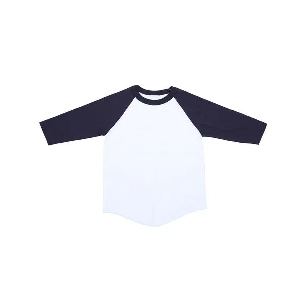 Ola Mari Unisex Kids Raglan 3/4 Sleeve Baseball T Shirt, White/Navy, XX Small - Walmart.com | Walmart (US)