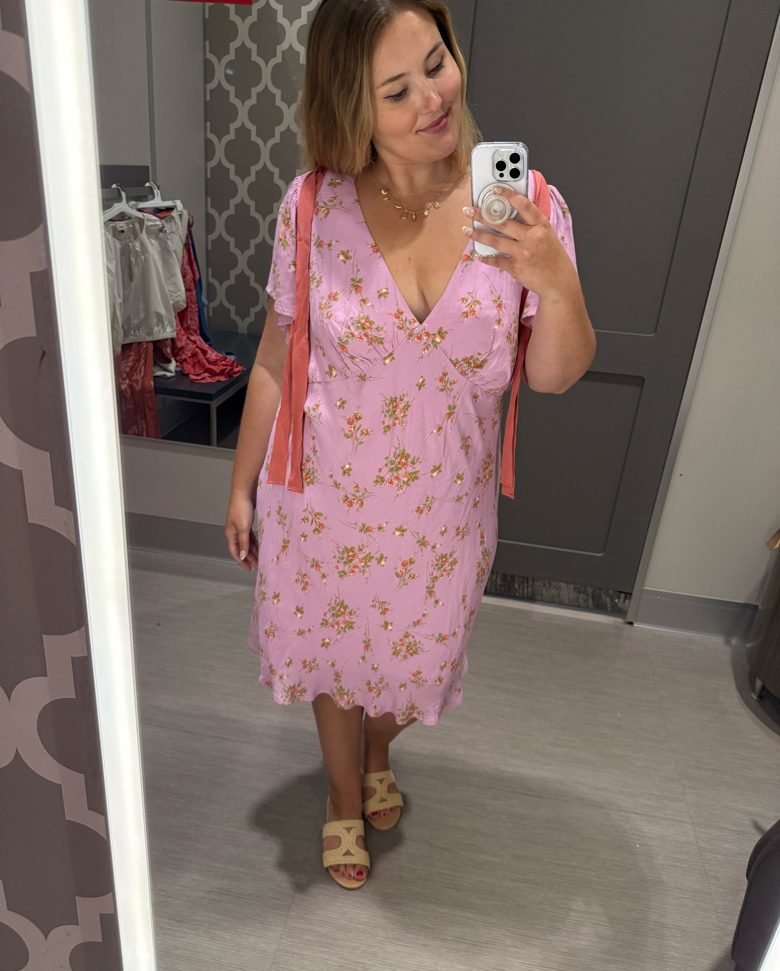 This dress is midi length and so flattering. You can tie or untie the ribbons on the shoulders too 

Wearing a XXL 

#LTKPlusSize #LTKMidsize #LTKSeasonal