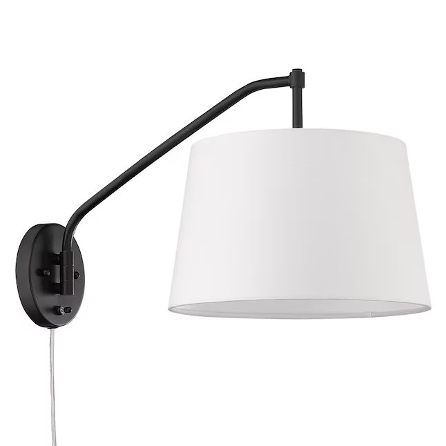 Golden Lighting Ryleigh 12-in W 1-Light Matte Black Modern/Contemporary Wall Sconce | Lowe's