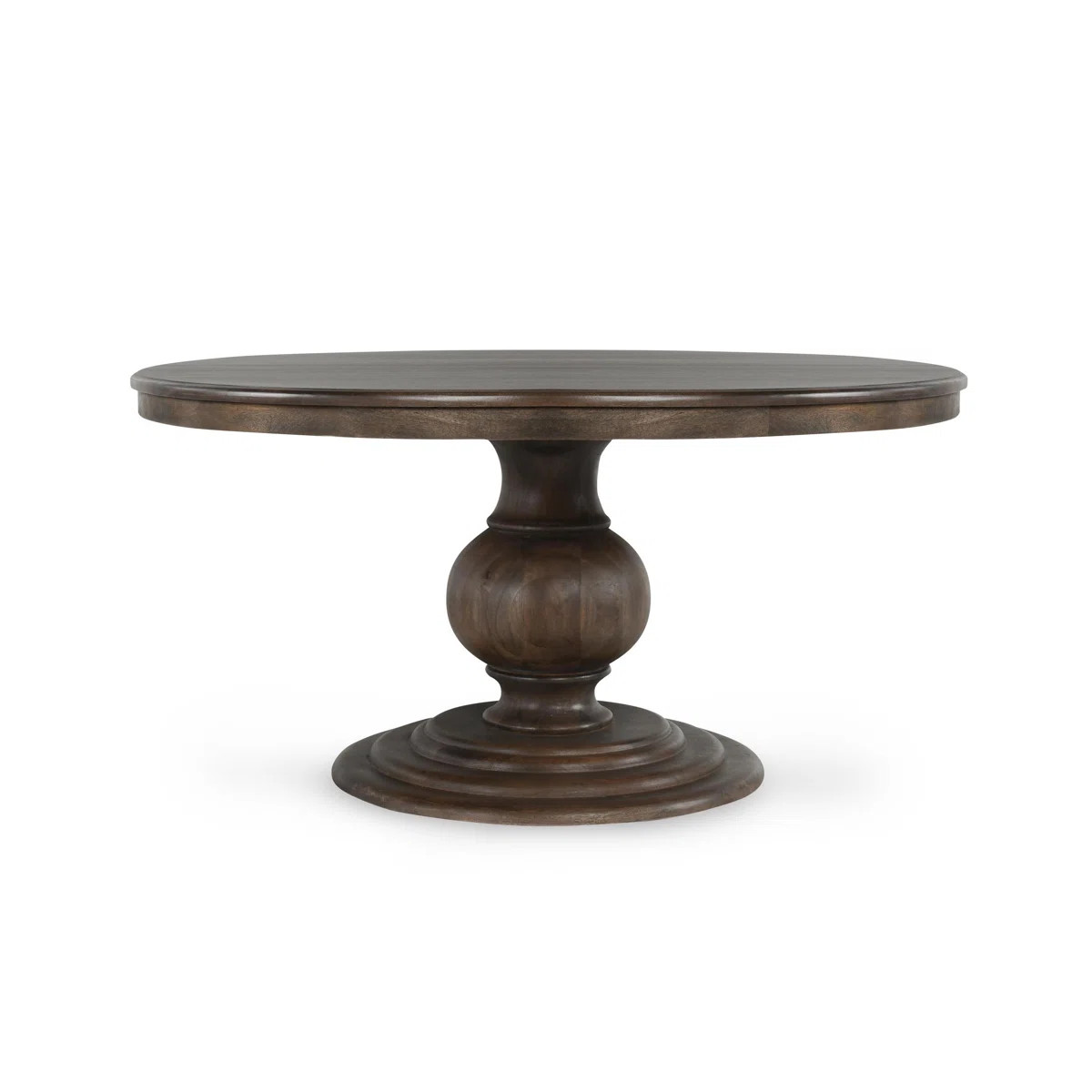 Brookside 60" Round Mango Wood Dinning Table In Cocoa Brown | Perigold