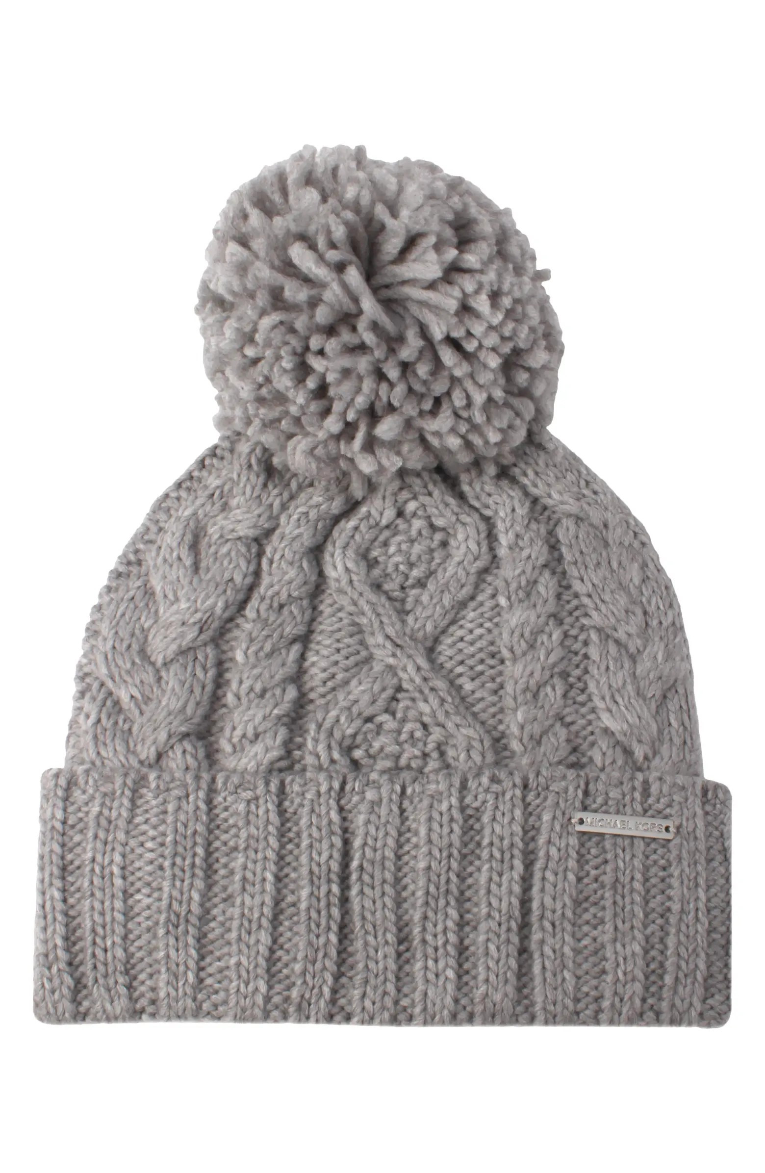 Diamond Cable Pompom Beanie | Nordstrom