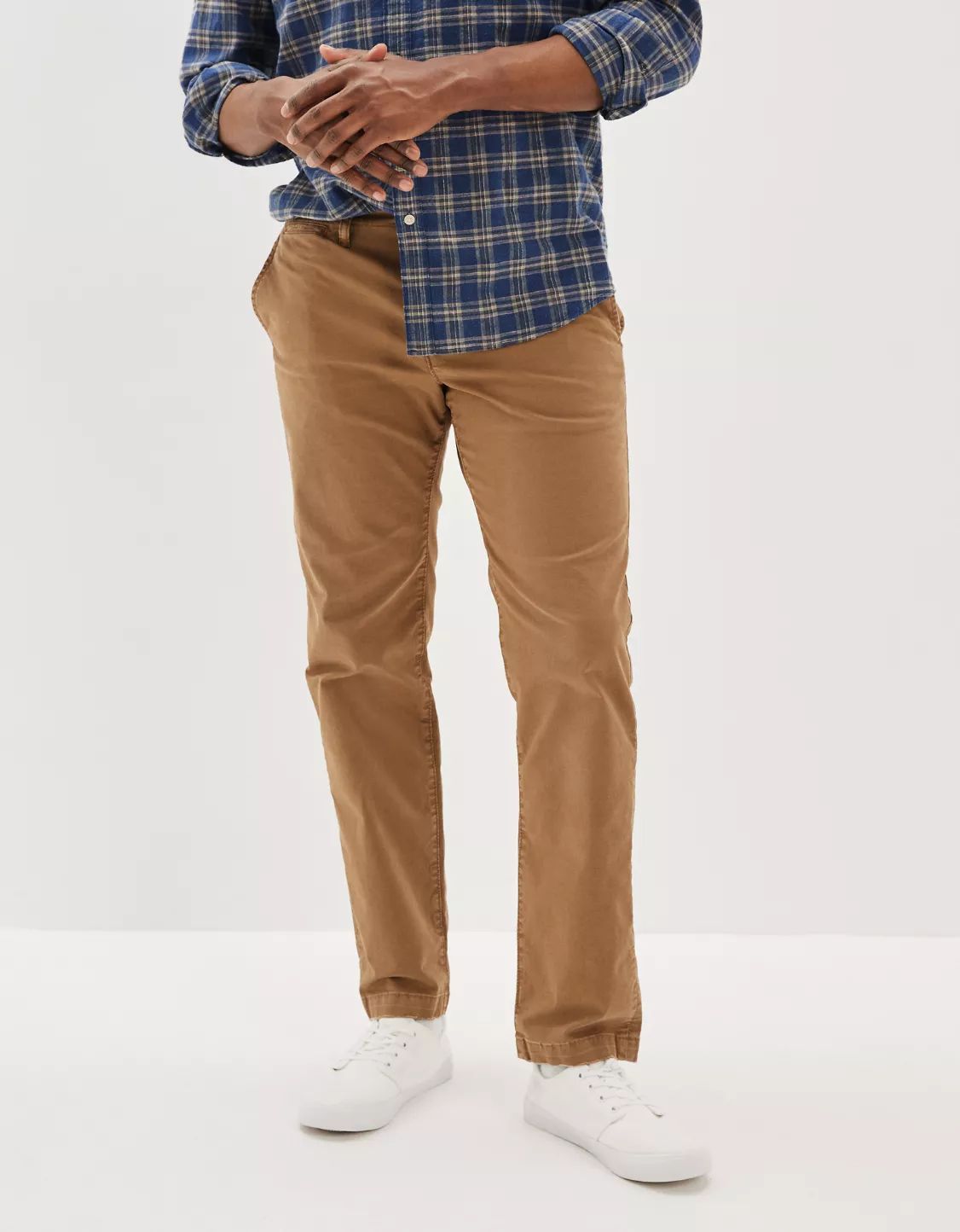 AE Flex Original Straight Lived-In Khaki Pant | American Eagle Outfitters (US & CA)