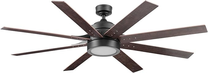 Honeywell Ceiling Fans Xerxes Modern 62 Inch Ceiling Fan with Light, Remote Control Fan, LED Indo... | Amazon (US)
