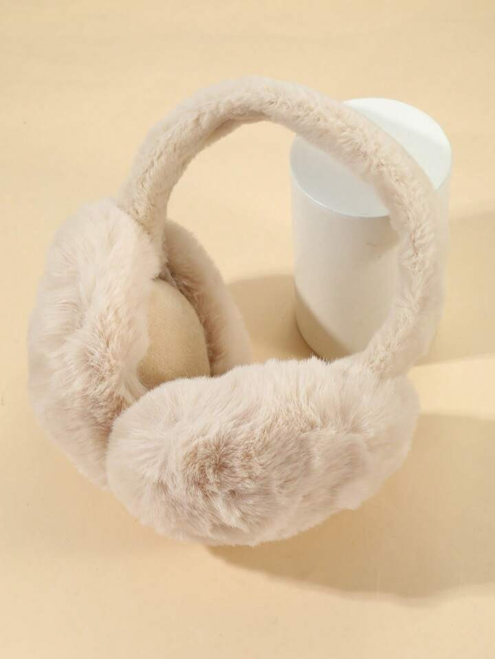 1 Stück Faltbare Klassische Plüsch-warm-ohrenschützer Für Mädchen, Winter | SHEIN