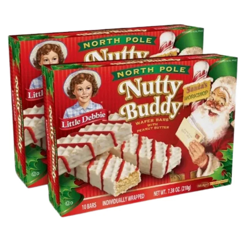 Little Debbie North Pole Nutty Buddy Bars, 2 Packs – Christmas Treats | Walmart (US)