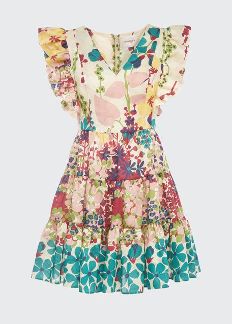 La DoubleJ Honeybun Tiered Ruffle Mini Dress | Bergdorf Goodman