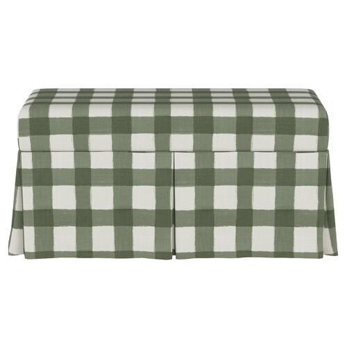 Hayworth Storage Bench, Gingham | One Kings Lane