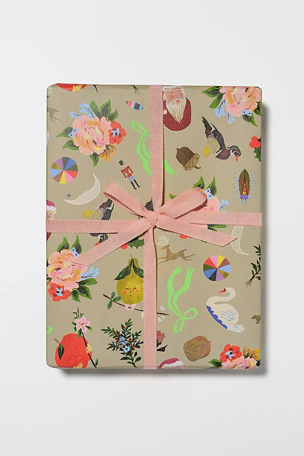 Red Cap Cards Red Cap Merry Christmas to You Wrapping Paper at Urban Outfitters | Urban Outfitters (US and RoW)