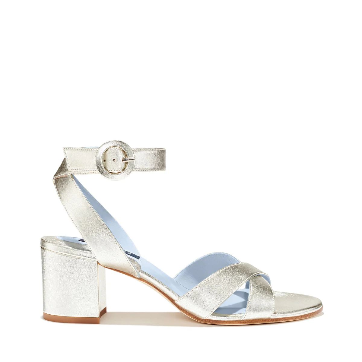 The City Sandal in Metallic | Over The Moon