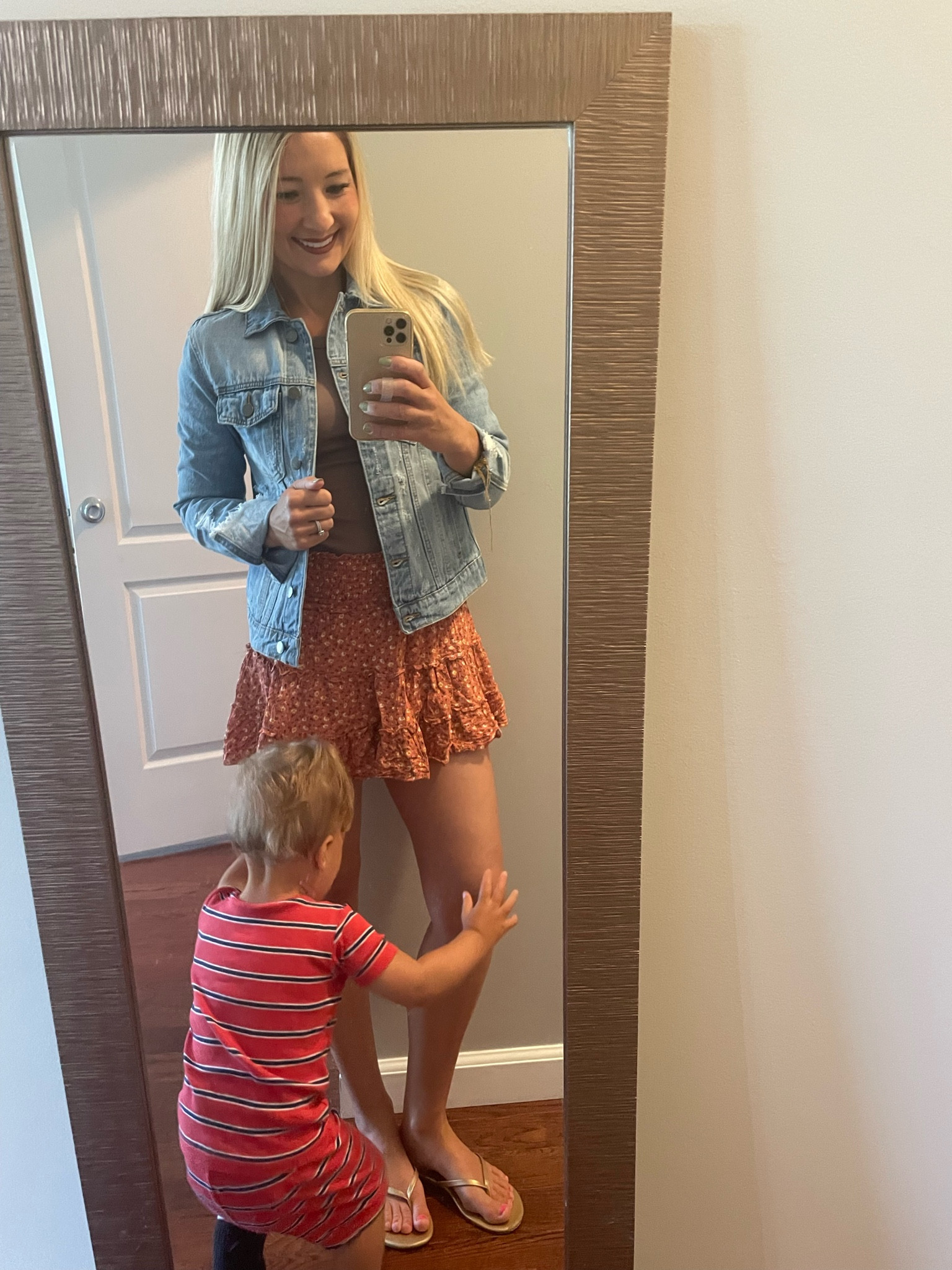 Can’t get a picture without a toddler in it, can anyone else relate? 😅 LOVING this Pink Lily Jean jacket that’s ON SALE, pairs perfect with just about anything fall, summer and spring! 

#LTKSaleAlert #LTKFindsUnder50 #LTKSeasonal