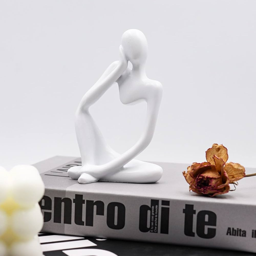 Thinker Statues and Sculptures, Resin Thinker Statue Ornaments, Abstract Style Sculptures, Housew... | Amazon (US)