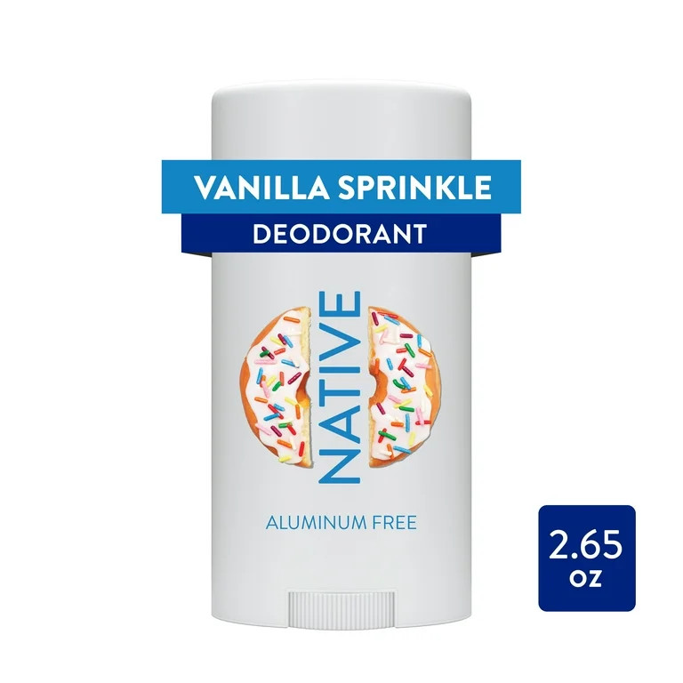 Native Dunkin' Deodorant, Aluminum Free, Vanilla Sprinkle, 2.65 oz - Walmart.com | Walmart (US)