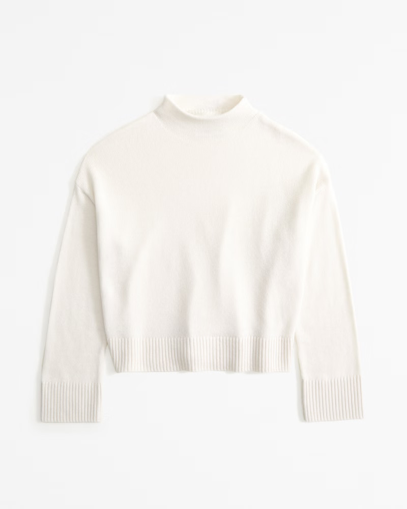 Women's Cashmere Mockneck Sweater | Women's Tops | Abercrombie.com | Abercrombie & Fitch (US)