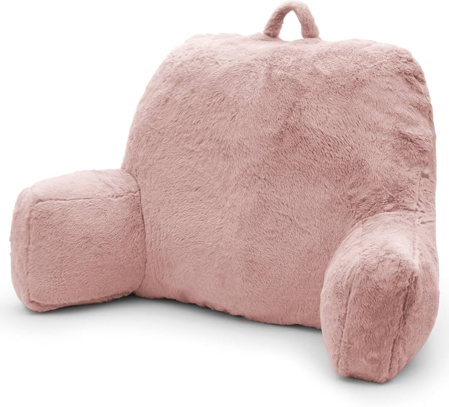 Reading Pillow Large Bed Pillow,Backrest Pillow with Arms, Back Support for Sitting Up in Bed, Co... | Amazon (US)