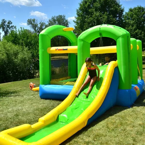 11.5' x 19' Bounce House with Water Slide and Air Blower | Wayfair North America