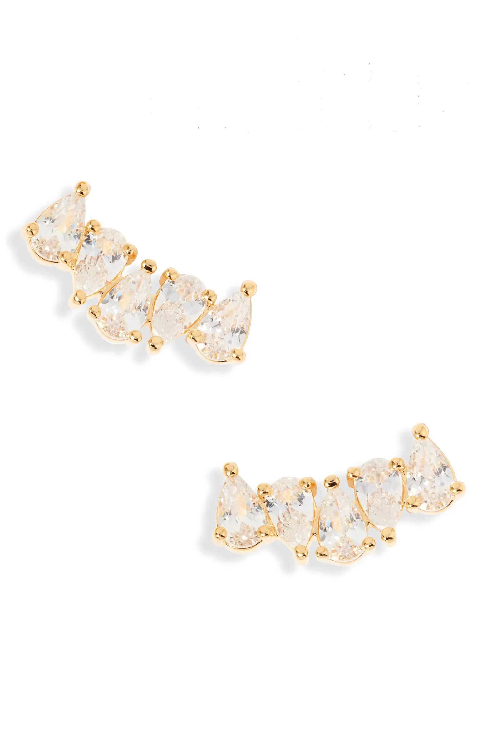 Pear Cut Cubic Zirconia Cluster Stud Earrings | Nordstrom