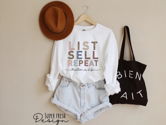 Custom Real Estate Sweatshirt, Real Estate Sweater, Real Estate Agent Sweatshirt, Real Estate Age... | Etsy (US)