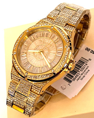 MICHAEL KORS MK6991 Lennox Women's Gold-Tone Crystal Pave Watch BNWT G/Box $550 | eBay US
