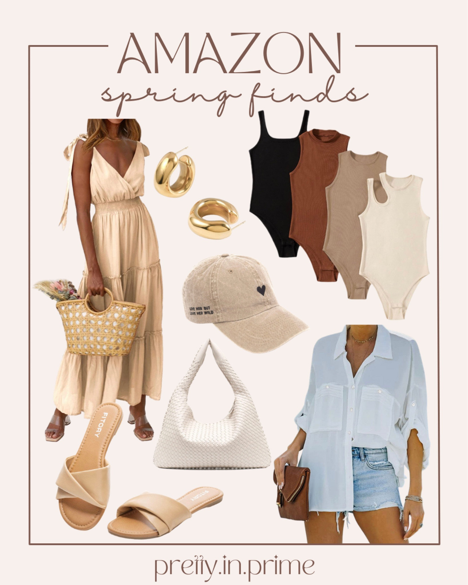 Amazon spring finds, bodysuits, maxi dress 

#LTKunder100 #LTKitbag #LTKSeasonal
