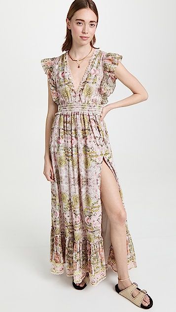 Maya Cotton Paisley Long Dress | Shopbop