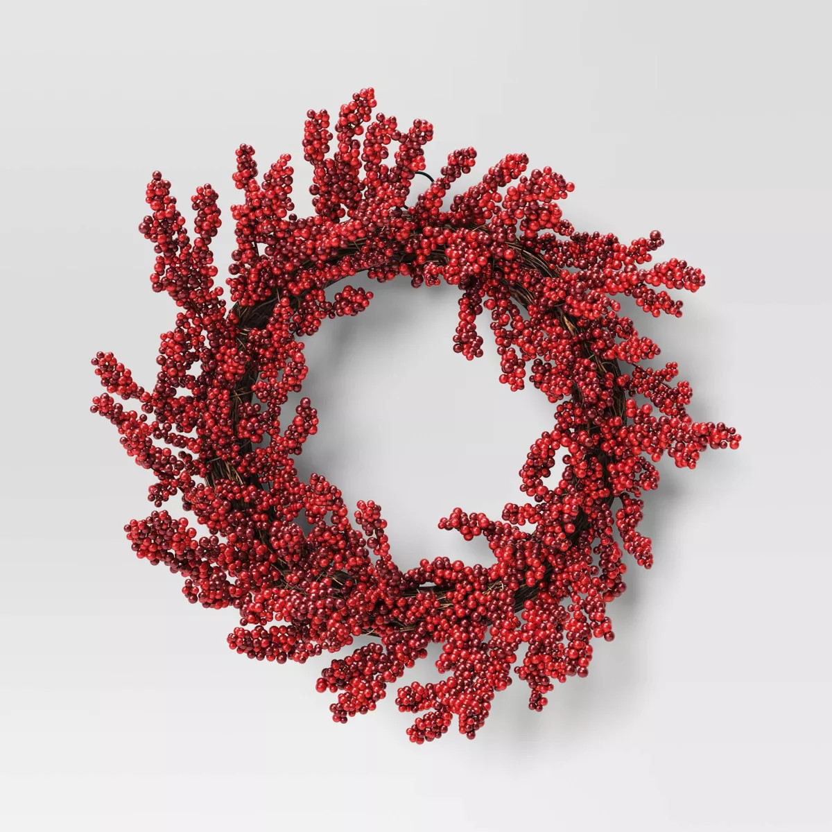 Berry Christmas Wreath Red - Threshold™ | Target