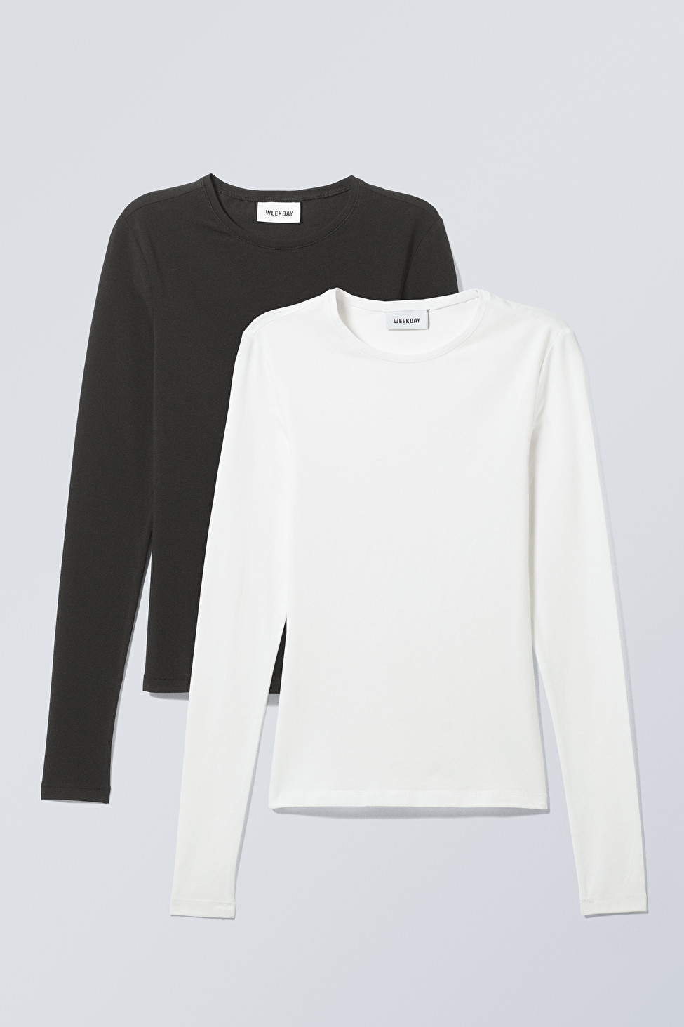 2-pack Slim Fitted Long Sleeves | Weekday