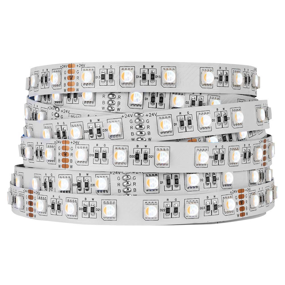 BTF-LIGHTING 5050 RGBW RGB+Warm White(2700K-3000K) 4 Colors in 1 LED Tape Light DC24V 5m 16.4ft 6... | Amazon (US)