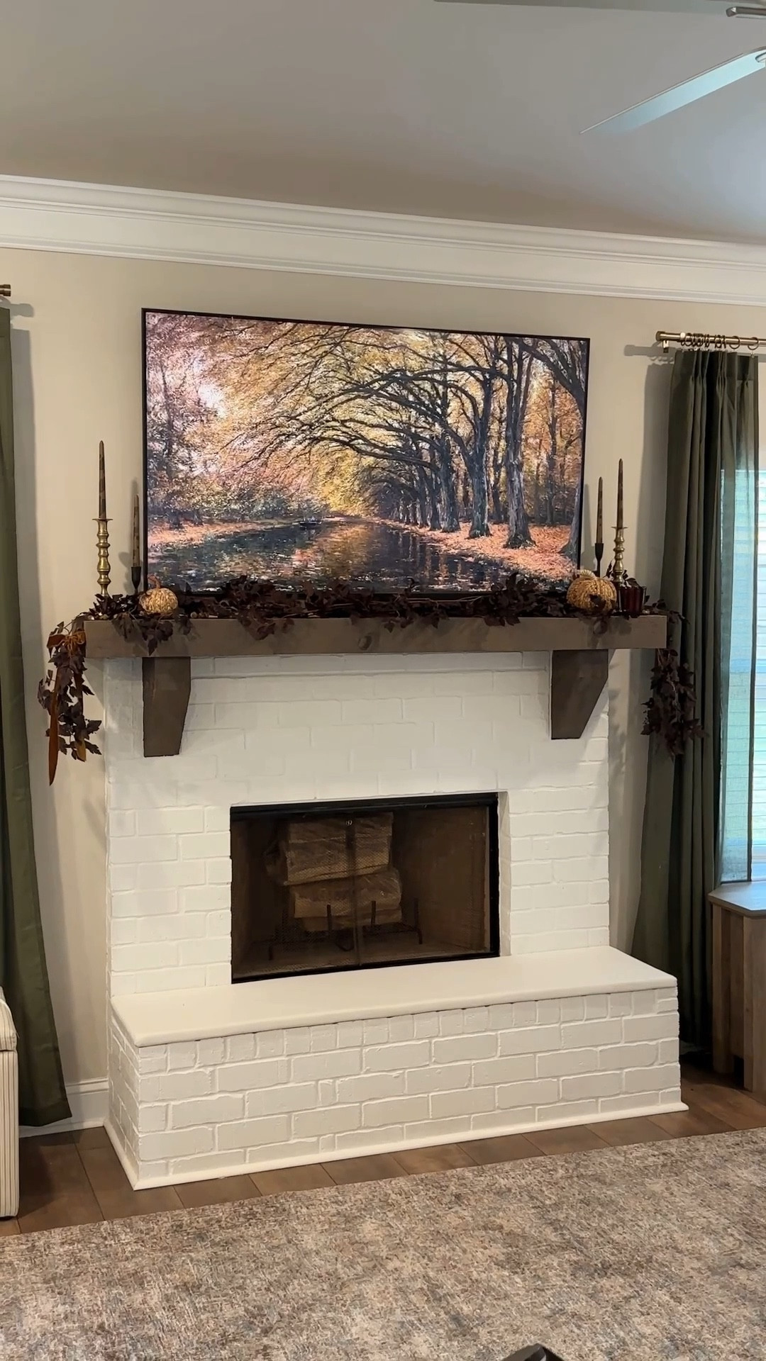 Decorating my mantle for Fall! 
I used my favorite Amazon and Target pieces of decor. 
Amazon:
Deep purple garland (I used 2)
Velvet ribbon
Faux acorns
Target:
Woven pumpkins 
Taper candles
Fall burgundy candle

The gold candle sticks are an antique store find. 

I have some more fun Target pieces coming to add to the fun, so stay tuned!  

#LTKStyleTip #LTKHome #LTKSeasonal