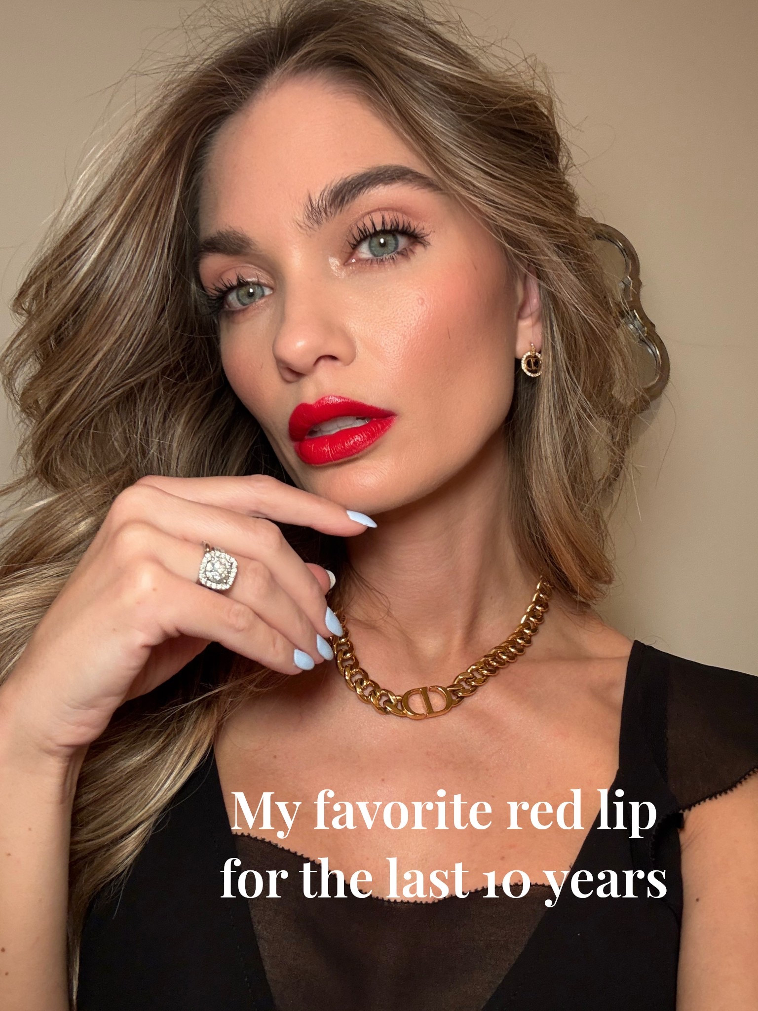 I’m not a huge red lip person but when I do wear a red lip, this is my go-to. I have about 8 different red lipsticks I’ve accumulated over the years and I always come back to this one. It has a slight orangey undertone, as opposed to a blue undertone, which I find more flattering for a warmer skin tone. It is GORGEOUS!! 

#LTKBeauty #LTKOver40