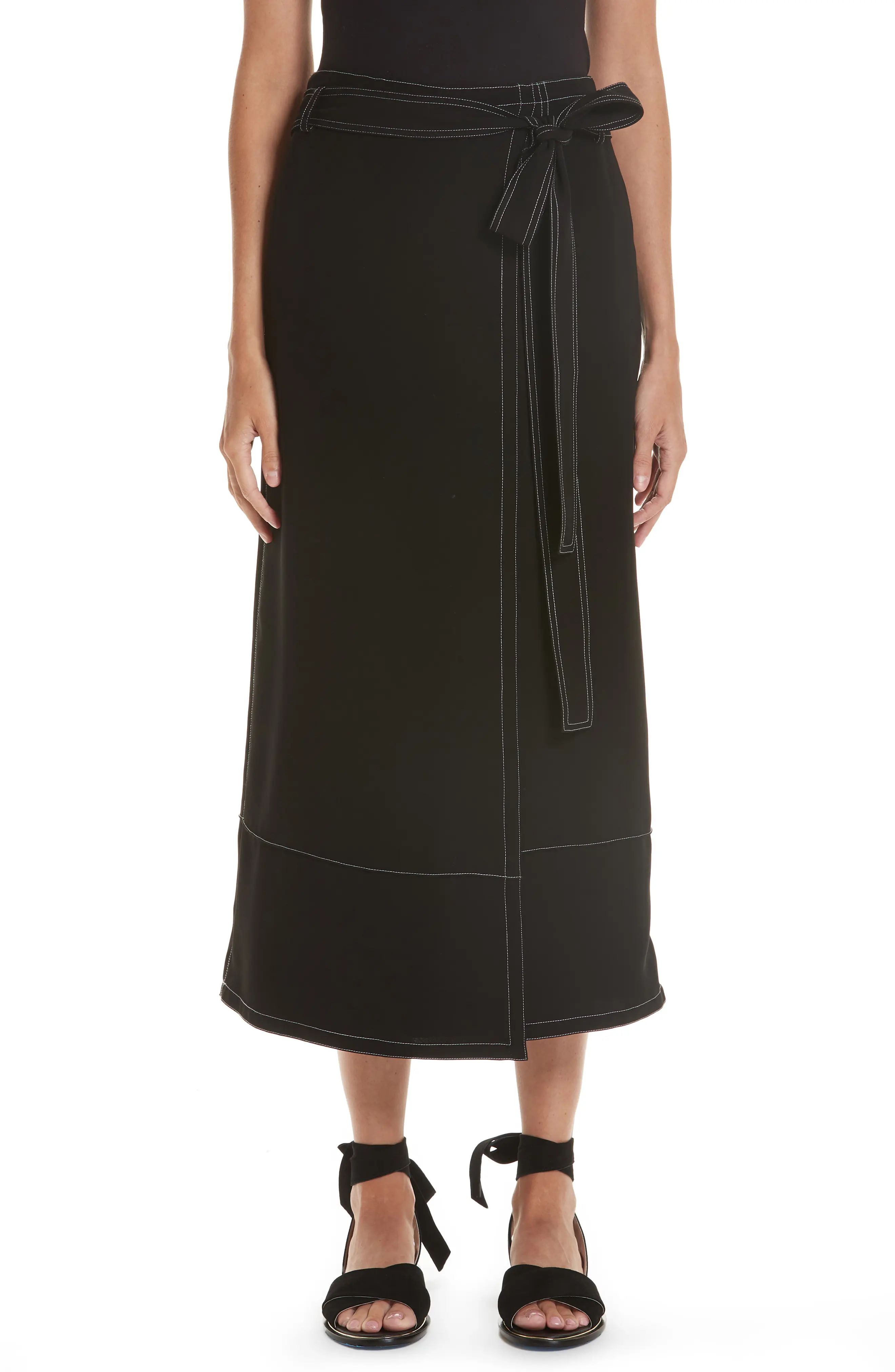 Women's Yigal Azrouel Wrap Front Culottes | Nordstrom