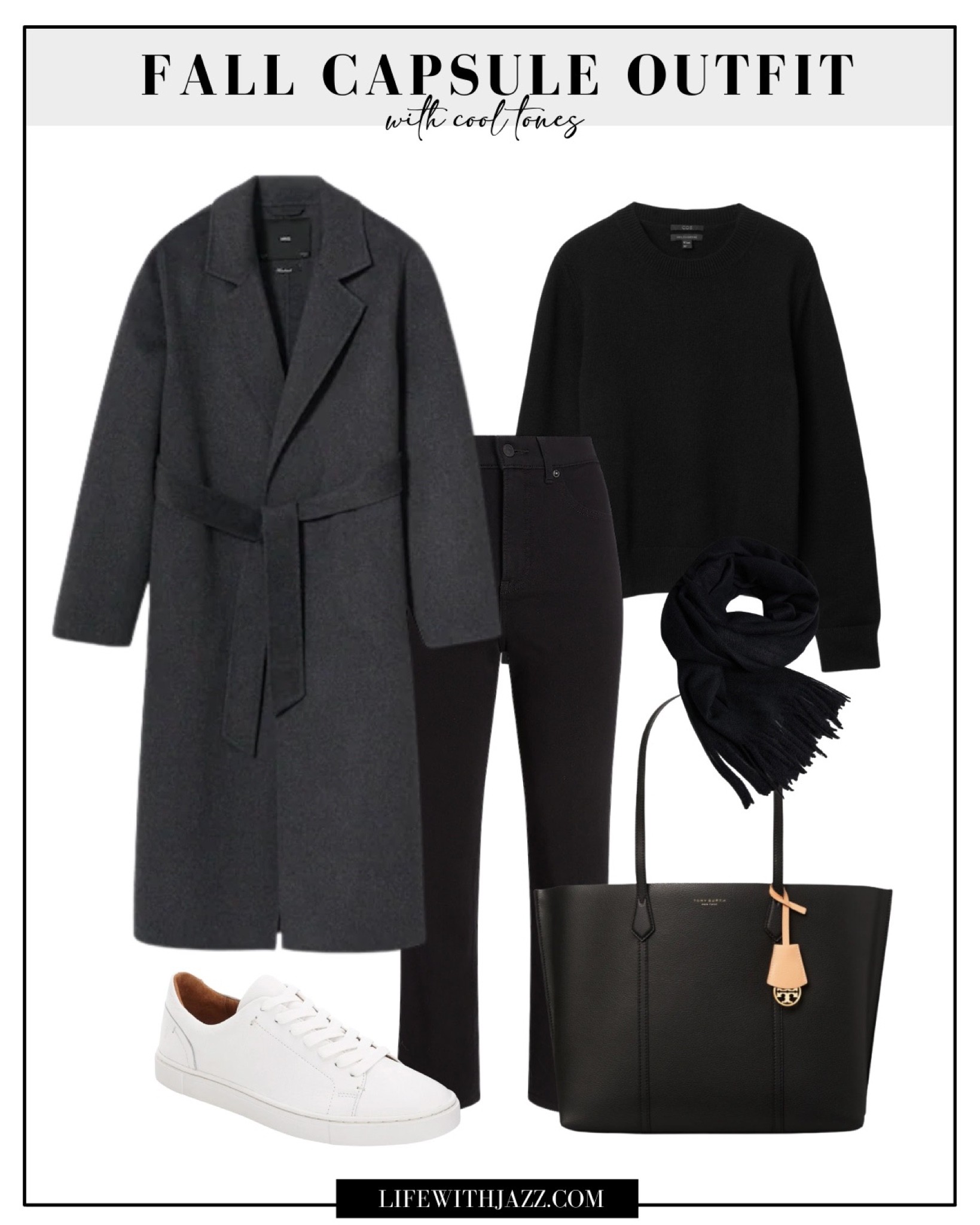Fall capsule outfit with cool tones 

Long gray wool coat / cashmere sweater / leather laptop bag / white sneakers 

#LTKunder100 #LTKstyletip #LTKSeasonal
