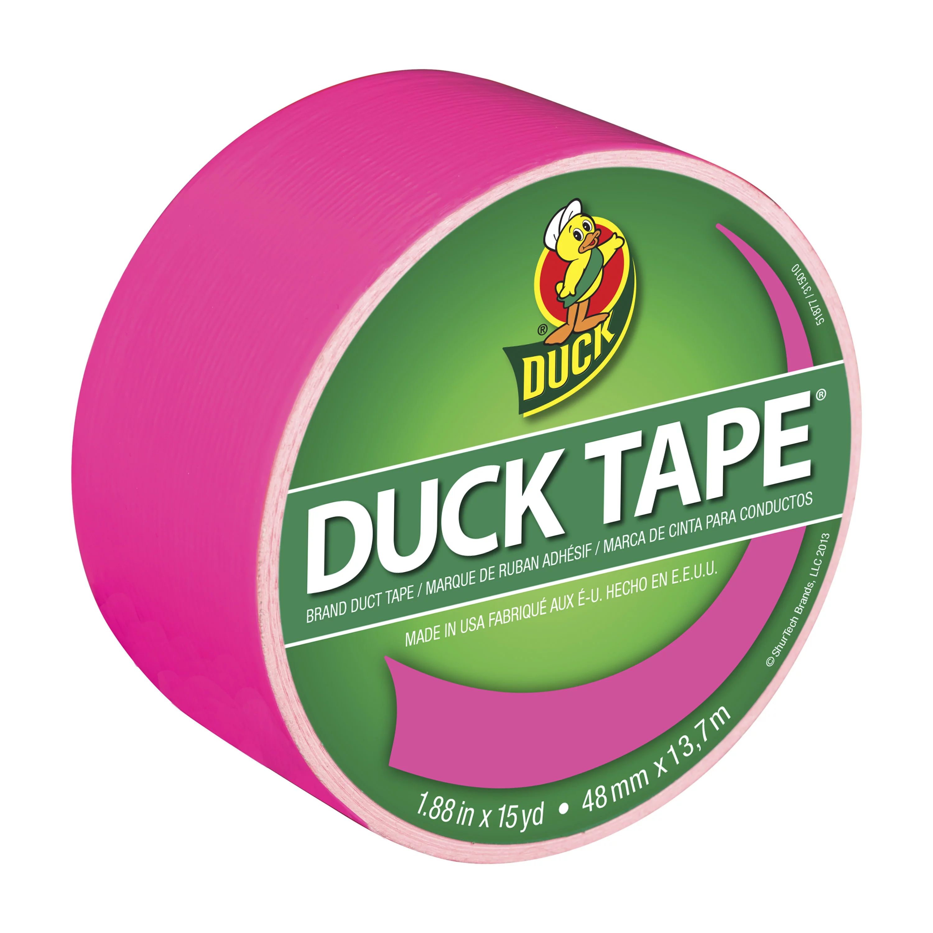 Duck Brand 1.88 Inch x 15 Yard Neon Pink Colored Duct Tape - Walmart.com | Walmart (US)