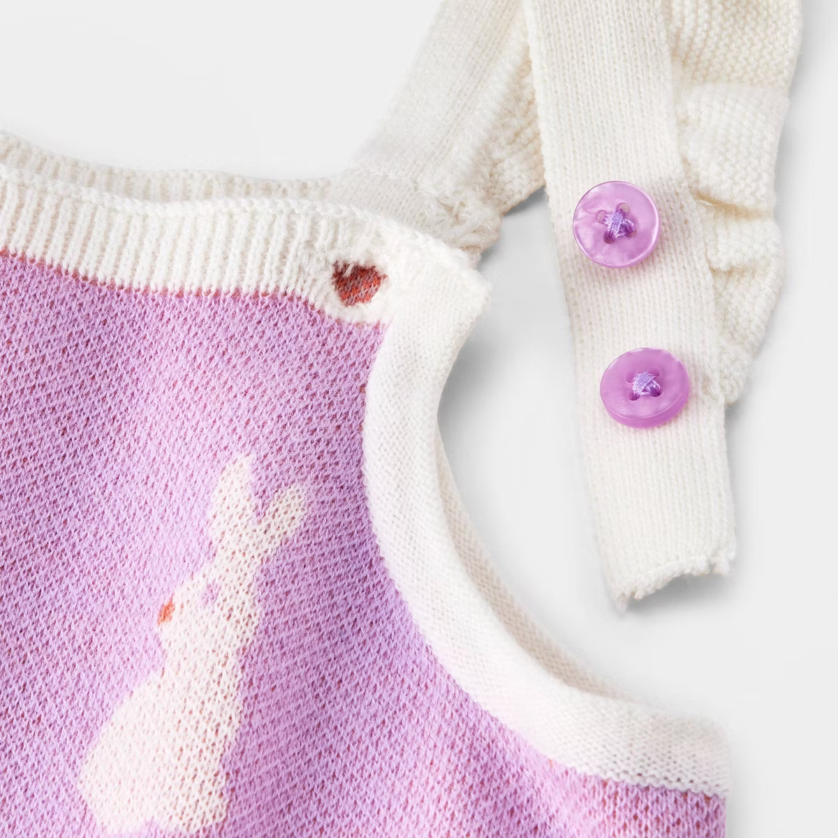 Baby Girls' Bunny Printed Overalls Set - Cat & Jack™ Purple | Target