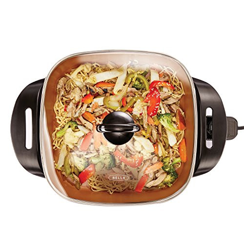 bella Make & Take Electric Skillet, Fits-anywhere™ kitchenware, EverGood™ Ceramic Coating, Ad... | Amazon (US)