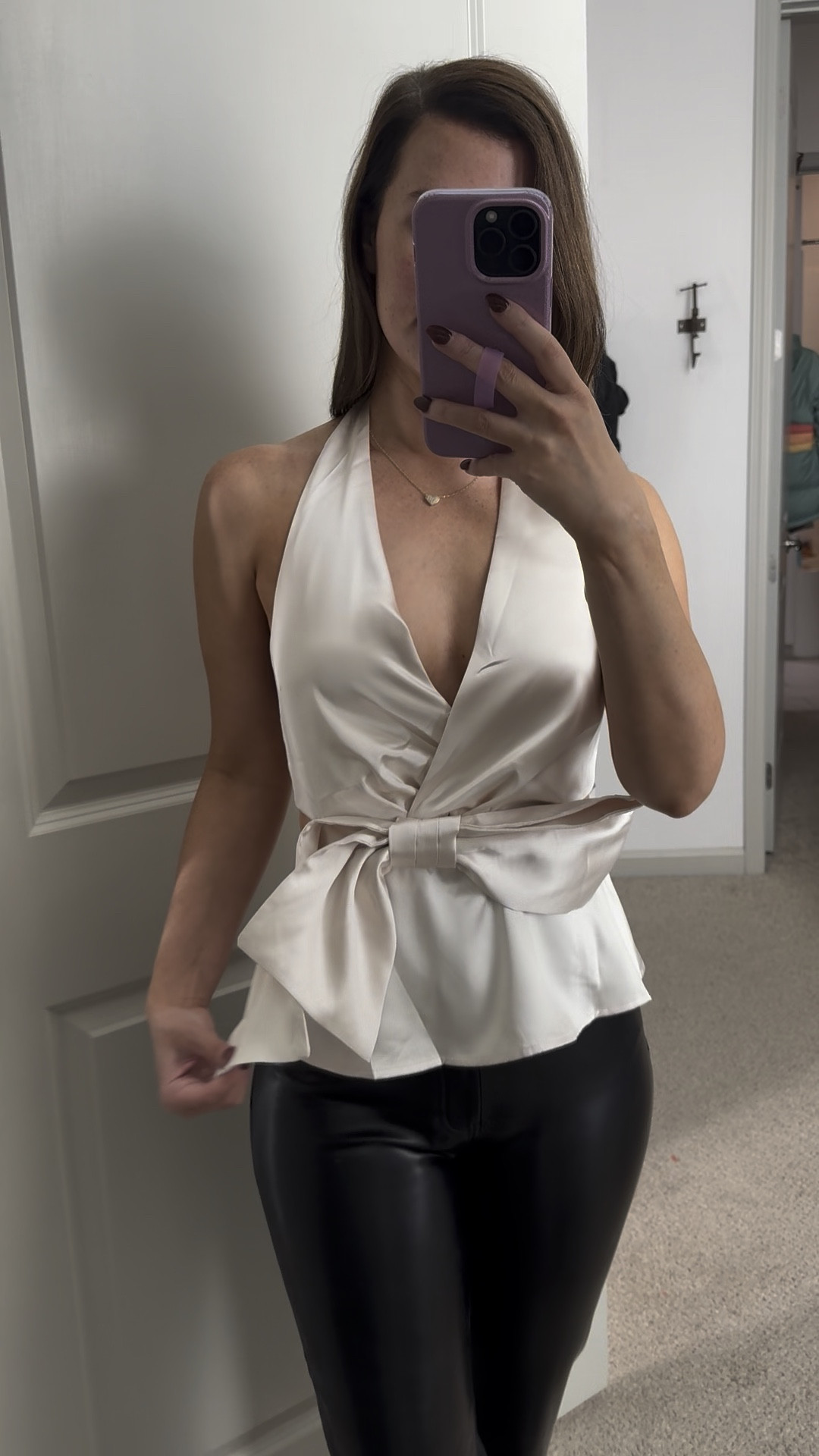 Shop red dress // leather pants // sleeveless sweater // fall outfits // holiday outfit // under $100 // party looks // holiday party // fancy top // halter top 

#LTKFindsUnder100 #LTKParties #LTKGiftGuide