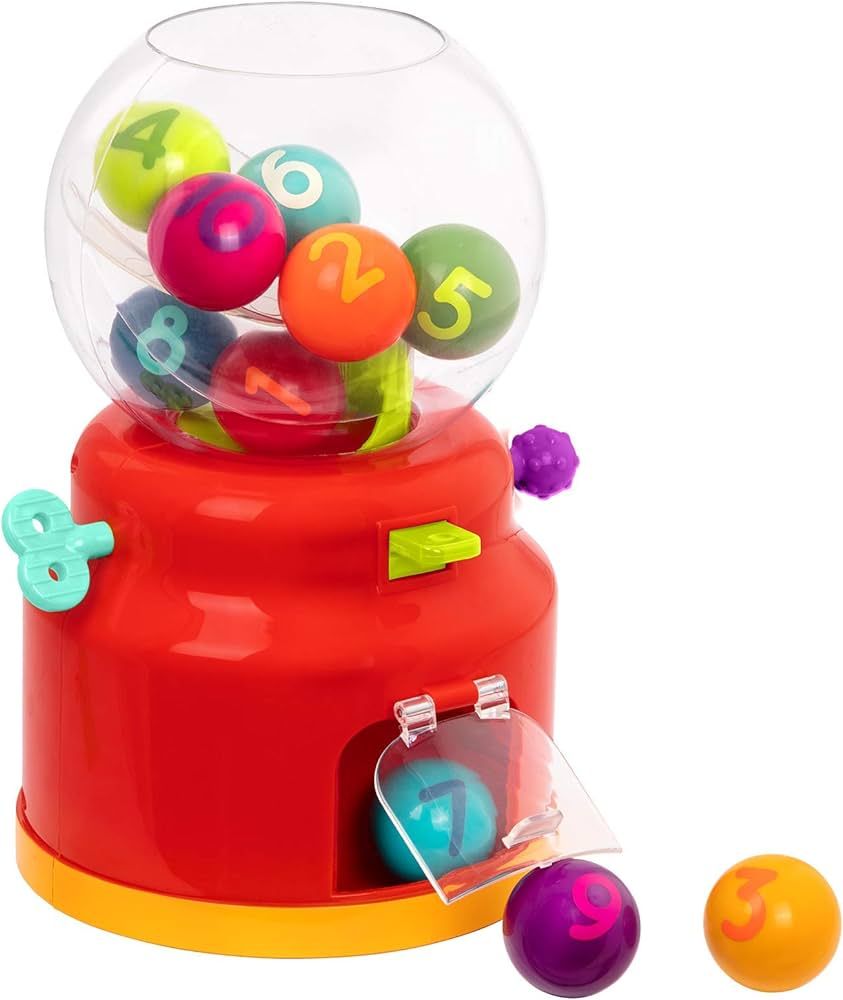 Amazon.com: Battat – Ball Dispenser for Kids – Mini Vending Machine Toy – 10 Colorful Numbe... | Amazon (US)