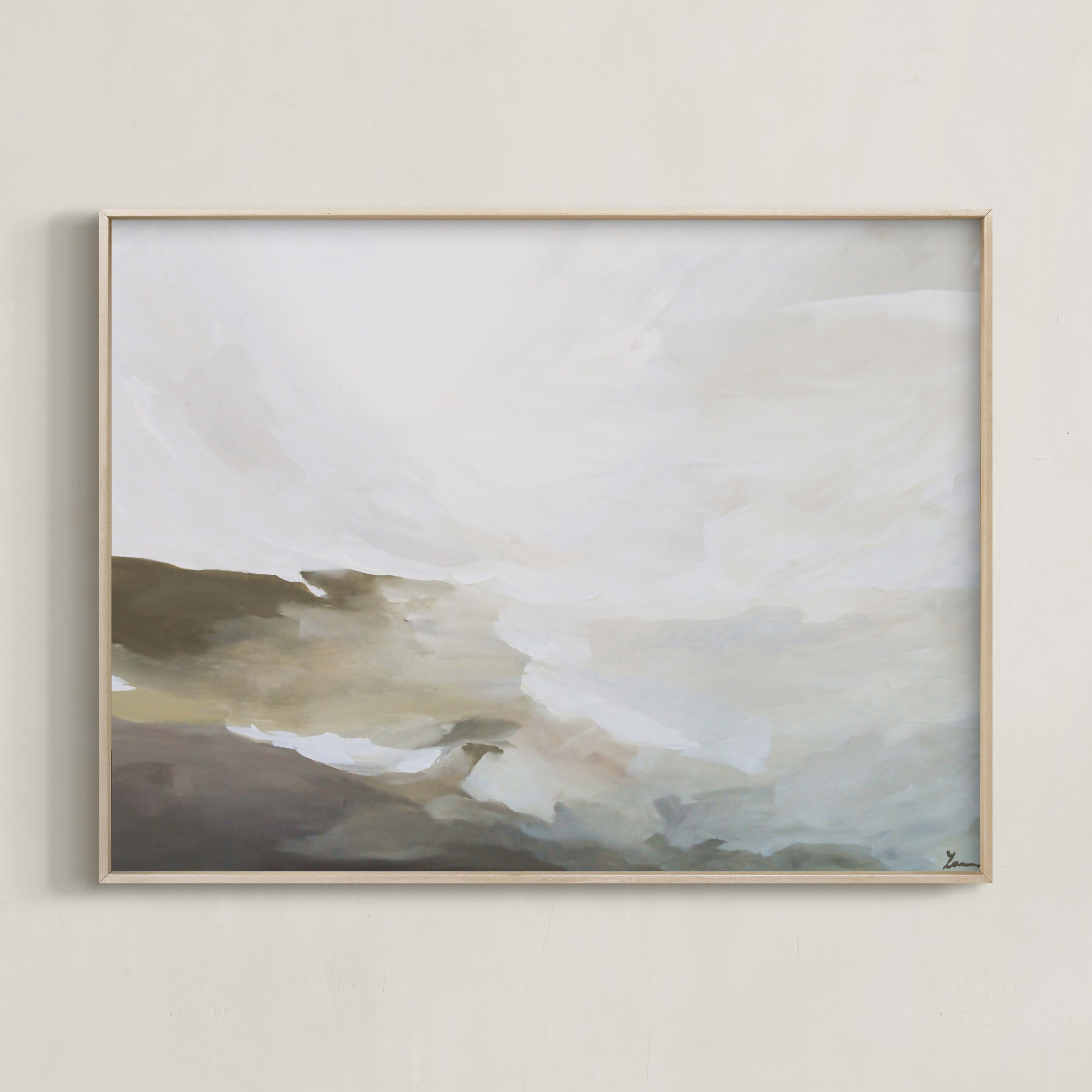 "Plains Abstract Acrylic" - Painting Limited Edition Art Print by Lauren Elise Fuhr. | Minted