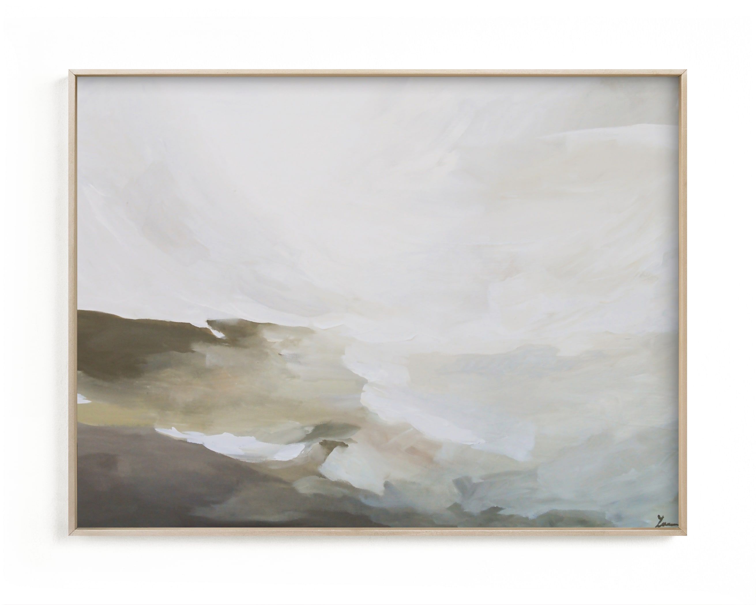 "Plains Abstract Acrylic" - Painting Limited Edition Art Print by Lauren Elise Fuhr. | Minted