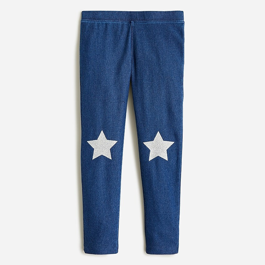 Girls' jeggings with star patches | J. Crew US