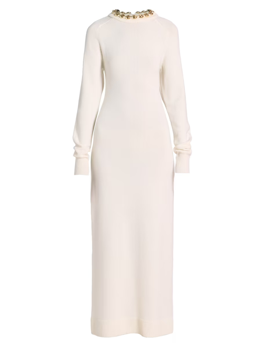 Chain-Neck Knit Maxi Dress | Saks Fifth Avenue