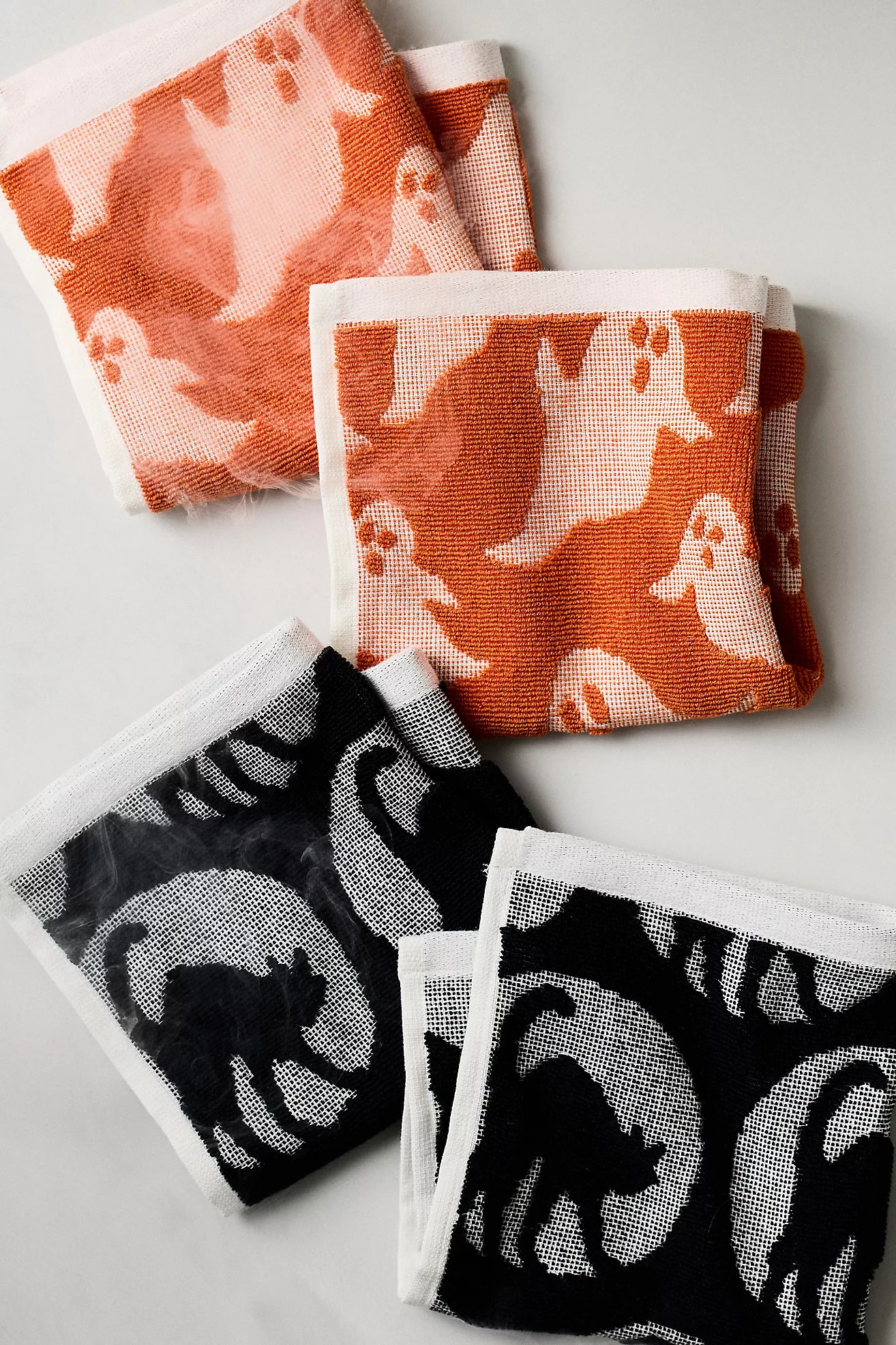 Icon Jacquard Spooky Dishcloths, Set of 4 | Anthropologie (US)