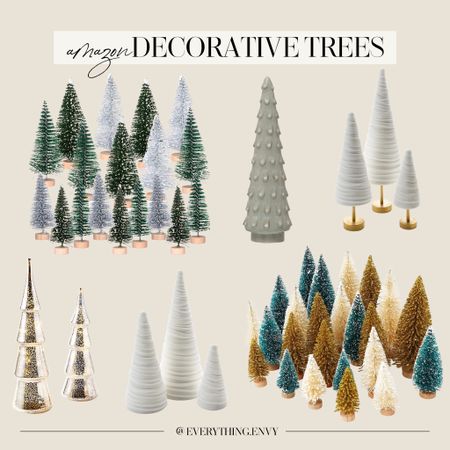 Decorative trees from Amazon! Great for your table, living room or mantle! 🎄

#LTKHoliday #LTKSeasonal