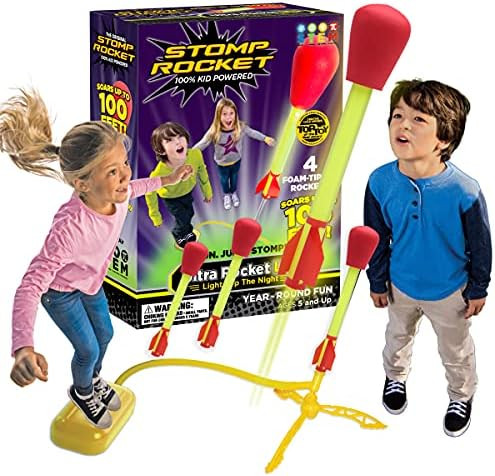 Amazon.com: The Original Stomp Rocket Ultra Rocket Launcher (LED - 6 Rockets) : Toys & Games | Amazon (US)